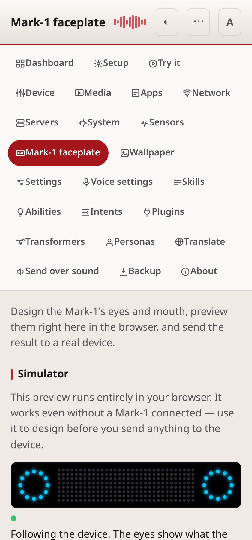The same page on a phone